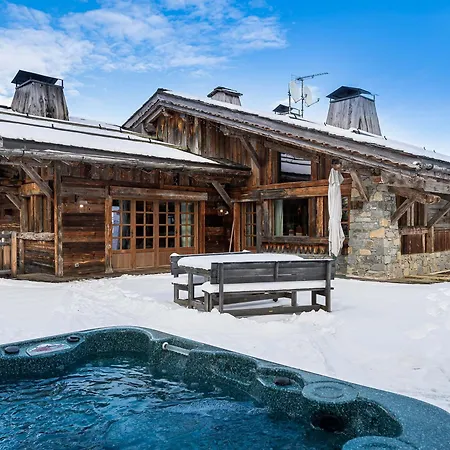 Alpehytte Montagnard A Rochebrune Avec Jacuzzi, Sauna, 6 Chambres, Proche Des Pistes, Accueil 12 Pers - Fr-1-569-37 Megève