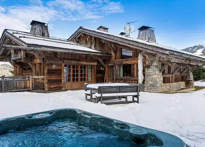 Alpehytte Montagnard A Rochebrune Avec Jacuzzi, Sauna, 6 Chambres, Proche Des Pistes, Accueil 12 Pers - Fr-1-569-37 Megève